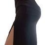 Mango black midi skirt with side split Image 7