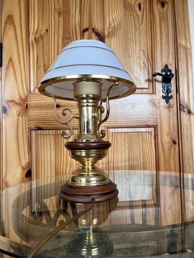 Ceramic lamp 65 euro. Brass with glass shade 95 euro . Chinese style 50 euro .