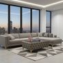 Long Chester Lux Coffee Table Velvet 103x63x45 cm Image 2