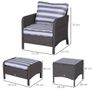 5 Piece Rattan Garden Furniture Set Image 3