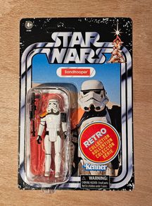 Star Wars Sandtrooper 3.75 " Scale  (Unpunctured) From The New Retro Collection New & Unopened