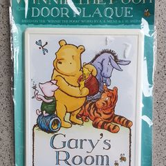 BNIP - Winnie The Pooh - "Gary's Room" Door Plaque