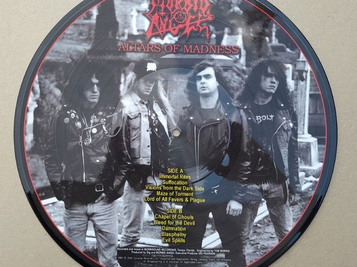 MORBID ANGEL Alters Of Madness picture disc METAL