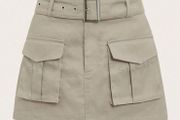 Khaki Cargo Skirt