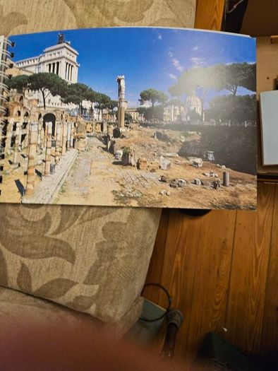 Archaeological Rome. Including 24 Transparent Overlays With Artist's Renditions Of Ancient Rome,ostia And Pompeii. Large Volume Paperback In Good Condition.  See Photos For Condition.