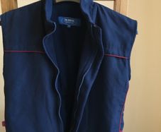 Boys navy vest 7-8 years