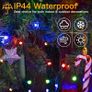 Christmas Tree Lights Outdoor, 20m 200 LED Fairy Lights Mains Powered, Colour Waterproof String Light with Plug/Remote/Modes/Timer, Bright Lighting Outside Indoor Garden Xmas Decorations Image 5