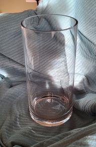 Four floral glass cylinders brand Oasis