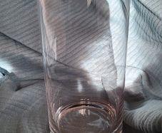 Four floral glass cylinders brand Oasis