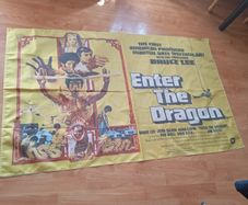Bruce lee poster banner.  enter the dragon