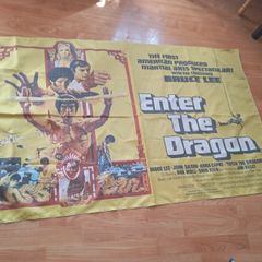 Bruce lee poster banner.  enter the dragon