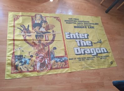 Bruce lee poster banner.  enter the dragon