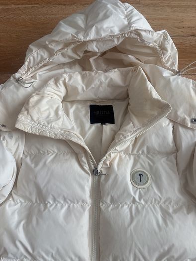 Cream Trapstar Puffer Jacket Medium
