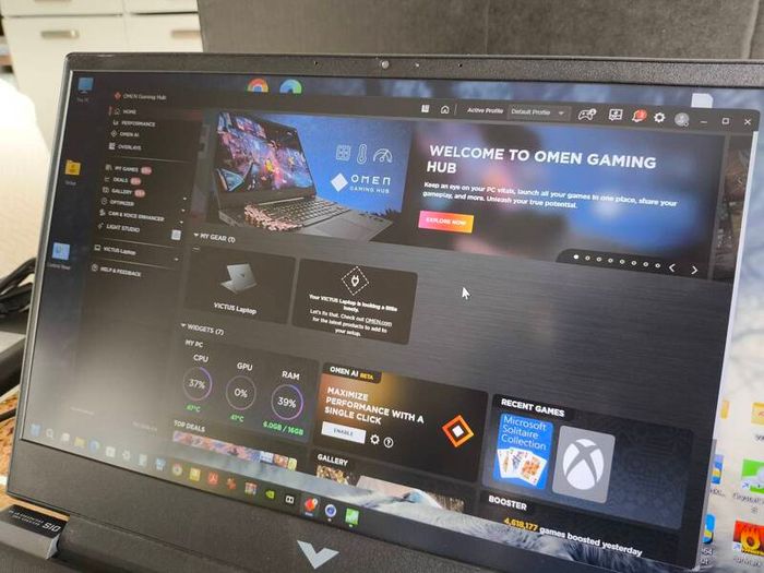 Gaming Laptop Hp Victus i5 13420H 8/12 RTX4050 6GB 16gb DDR4 3200mhz 512GB NVMe PCIE 4.0 15.6" 1080p 144hz Ips 250nits Win11 RGB