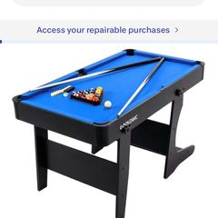 foldable pool/snooker table
