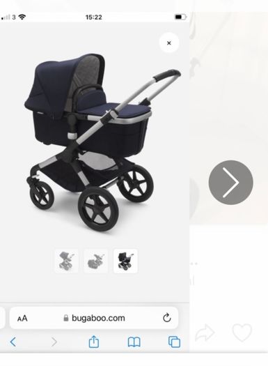 Bugaboo Fox 2 Travel System Navy, Bassinet, Nuna Turtle Car Seat and Extras, Excellent Condition