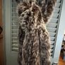 Long Max & Moi French Fur Scarf Wrap Image 8