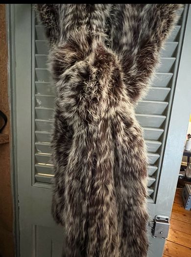 Long Max & Moi French Fur Scarf Wrap