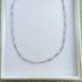 Vintage Sterling Silver 925 Figaro Necklace Chain 18" length - 7,30g Image 2