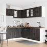 11 Piece Kitchen Cabinet Set Black Image 2