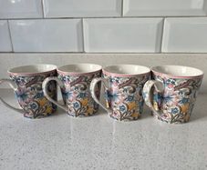 William Morris Porcelain Mug Set of 4