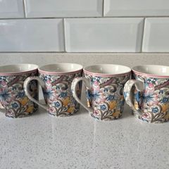 William Morris Porcelain Mug Set of 4
