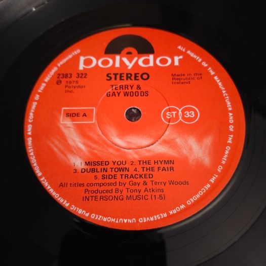 Backwoods Gay and Terry Woods Irish Pressing