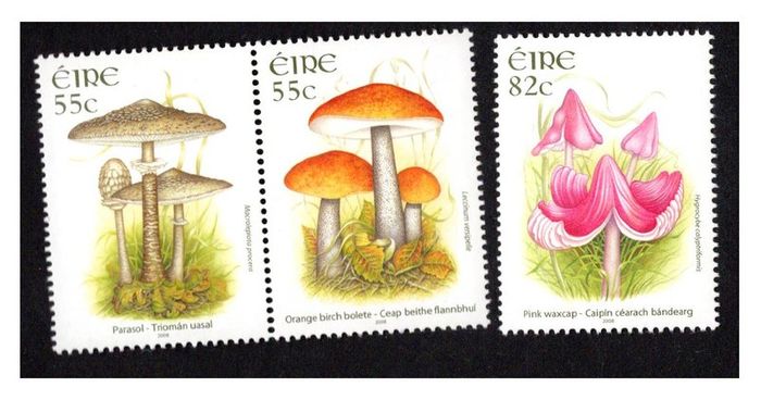 2008 Ireland Fauna & Flora: Fungi Commemorative Stamps Mint Never Hinged (MNH)