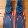 Swimming/Diving Fins - EU 38/39 - Blue/Coral Pink Image 2