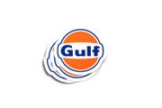 Gulf Oil Glossy Stickers 3-Pack