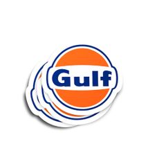 Gulf Oil Glossy Stickers 3-Pack