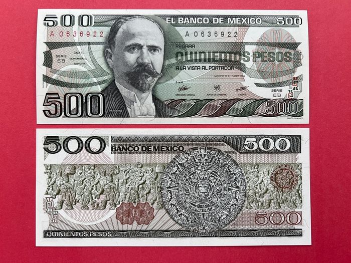 Mexico  500 Pesos  1984  ( Uncirculated )