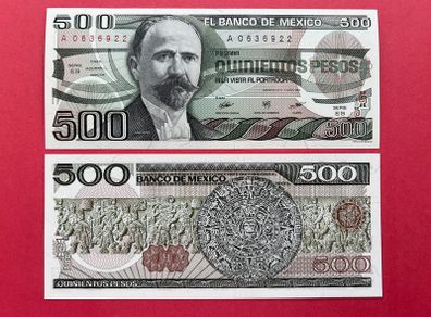 Mexico  500 Pesos  1984  ( Uncirculated )