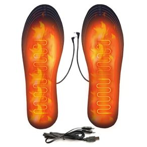 USB Heated Shoe Runner Trainer Insoles Electric Foot Warming Pad Feet Warmer Sock Pad Mat Winter Outdoor Sports Heating Insole Winter Warm