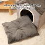 Foldable Dog House Kennel Bed | Enclosed Warm Plush Sleeping Nest Bed with Removable Cushion | Plush Pet House Dog Cat Kennel with Removable Cushion Suitable for Small and Medium-Sized Dogs Image 6
