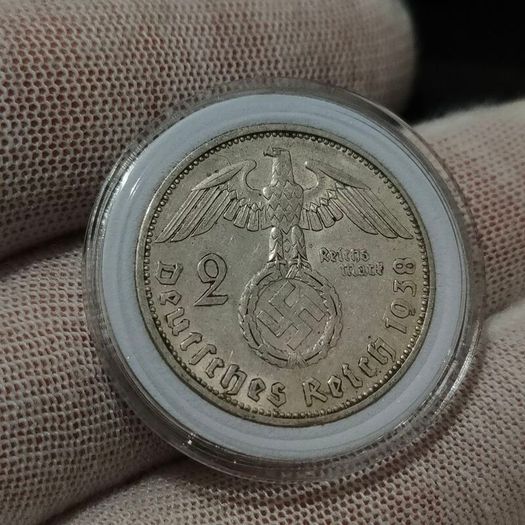2 Reichsmark 1938 A Berlin WW2 Silver Coin third Reich