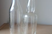 Lot of 2 small vintage Power whiskey bottles