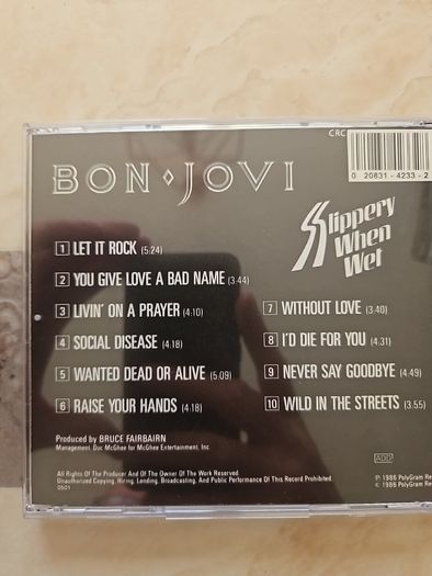 Bon Jovi CD  - Slippery When Wet