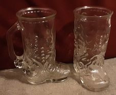 Canadian glass cowboy boots, 40 c