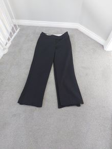 Black Pinstripe Trousers
