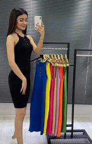 Rib- knit dress women