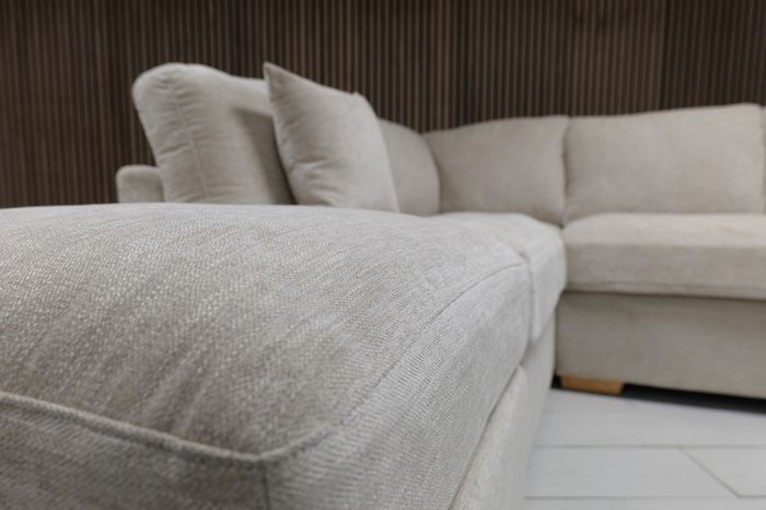 Emme Corner Beige L Shaped Corner Sofa