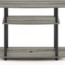 TURN-N-TUBE TV Stand, 3-Tier No Tools Entertainment Center, TV Console for TV up to 32 Inch, for Living Room, Bedroom, French Oak Image 3