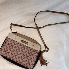 River Island Crossbody Patterned Pink Bag