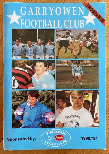 1991 Garryowen FC v Shannon RFC - AIL Division 1 Rugby Programme