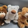 Triplet Teddy Bears Like New Plush Toys Teddies Soft Toys Comforter Image 3