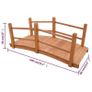 NEW SALE | High Quality Solid Wood Garden Bridge 140 x 60 x 56 cm Image 5