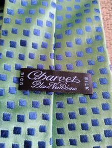 Charvet silk designer tie made in France in good condition with a small crease see last photo FREE STANDARD POSTAGE INCLUDED