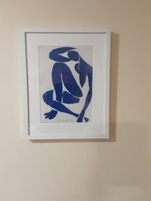Henri Matisse blue nude framed lithograph