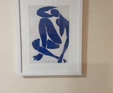 Henri Matisse blue nude framed lithograph